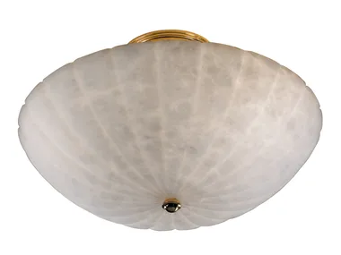 ACHILLE 2909/PLG - Gold plated ceiling light with alabaster _ Possoni Illuminazione